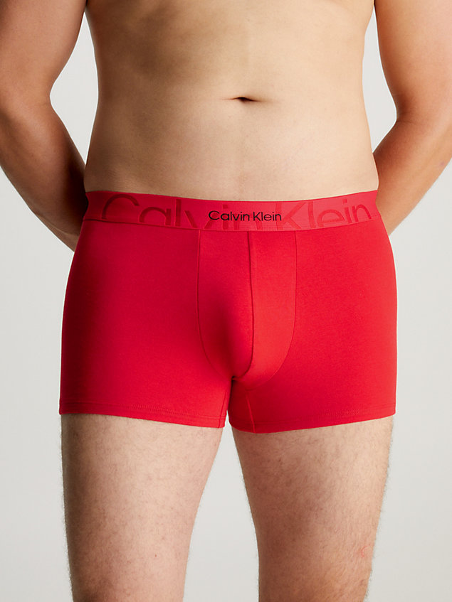 red boxers - embossed icon voor heren - calvin klein