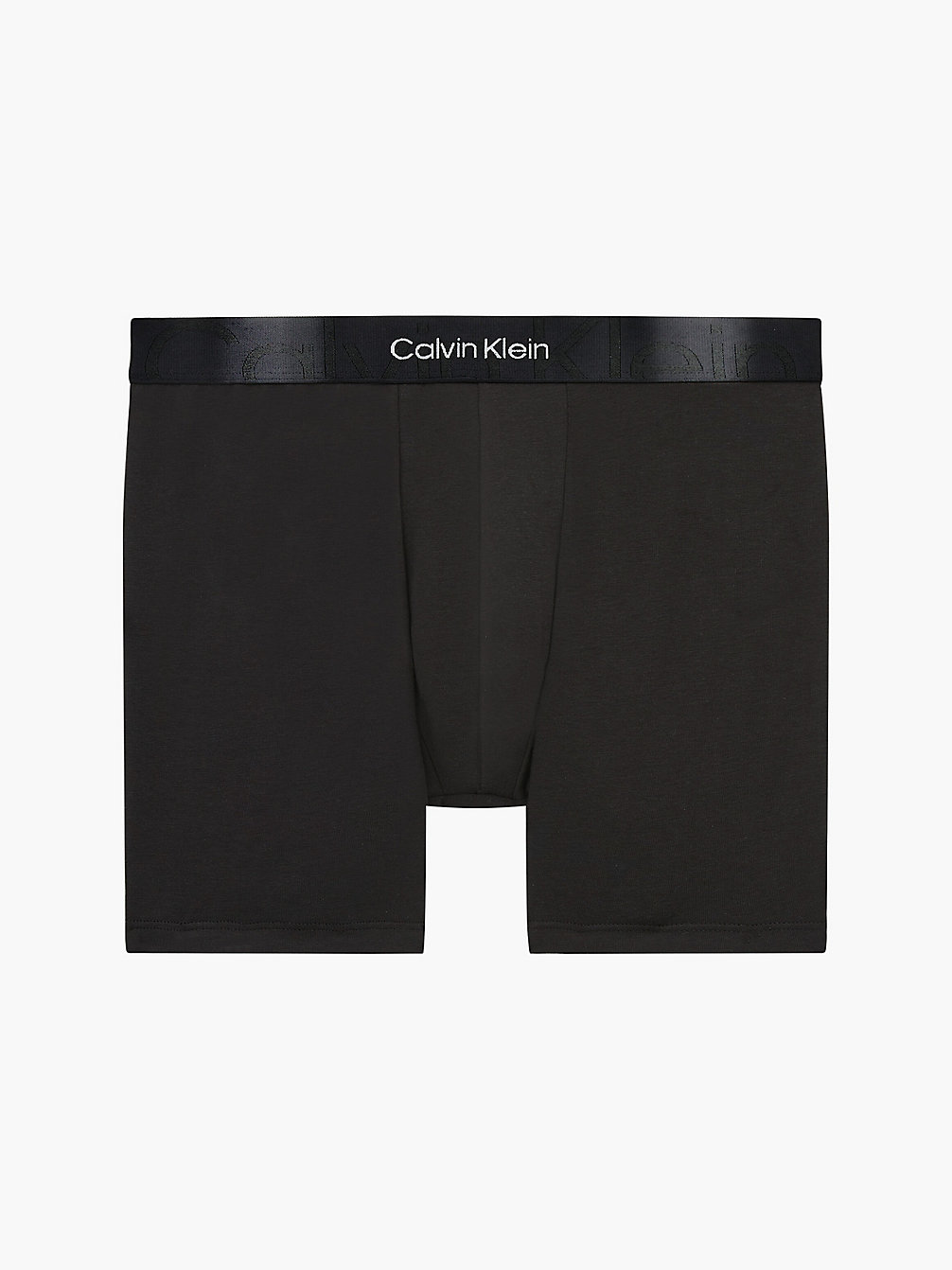 BLACK Boxer Lang - Embossed Icon undefined heren Calvin Klein