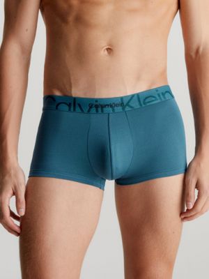 blue hüft-shorts - embossed icon für herren - calvin klein