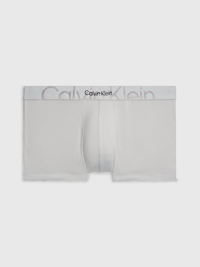 Bright White Low Rise Trunks - Embossed Icon undefined men Calvin Klein