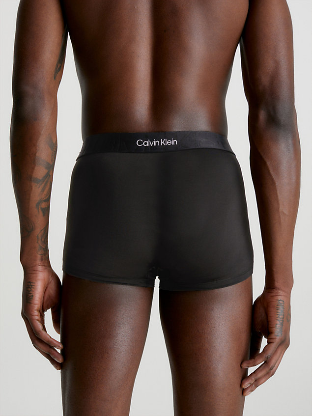 black hüft-shorts - embossed icon für herren - calvin klein