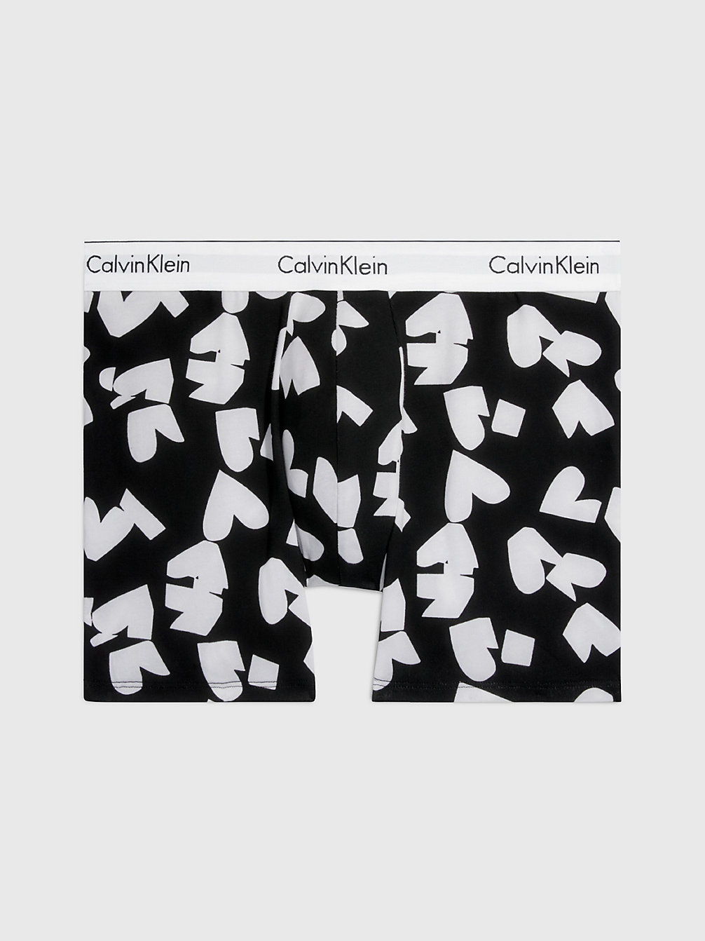 REMEMBERED HEARTS PRINT_BLACK Boxer Long - Modern Cotton undefined hommes Calvin Klein