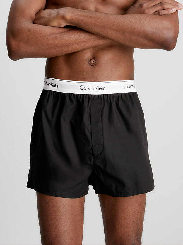 BLACK Boxer slim - Modern Cotton da uomo CALVIN KLEIN