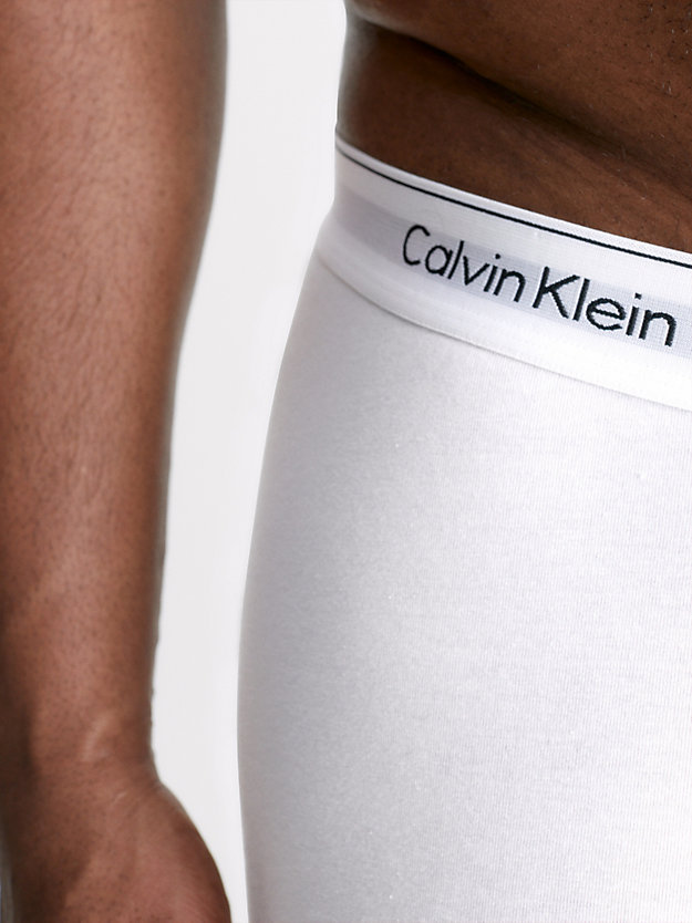 WHITE, GREY HEATHER, BLACK Plus Size 3 Pack Trunks - Modern Cotton for men CALVIN KLEIN