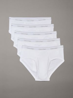  white 5 pack briefs - cotton classics for men calvin klein