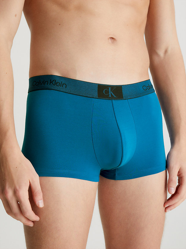 AMPLIFIED BLUE Boxer taille basse - CK96 for hommes CALVIN KLEIN