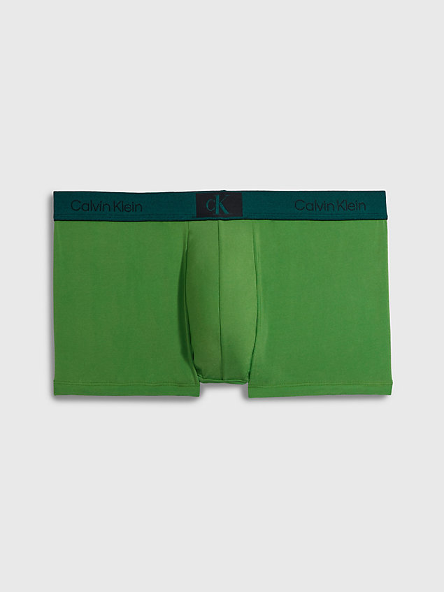 green bokserki z niskim stanem - ck96 dla mężczyźni - calvin klein