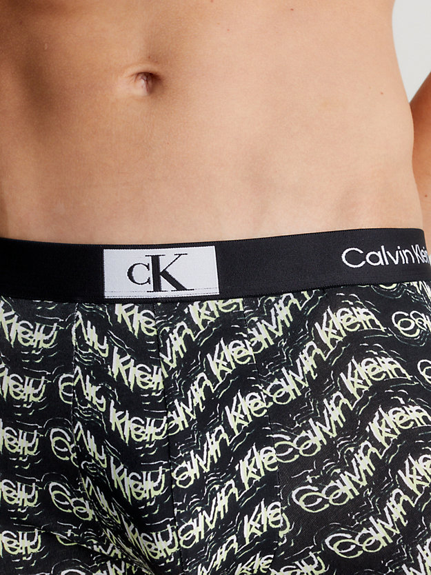 boxers - ck96 bubble gum wrapper print_black pour hommes calvin klein