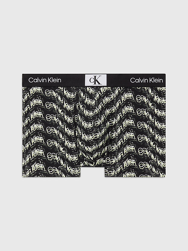 bubble gum wrapper print_black trunks - ck96 for men calvin klein