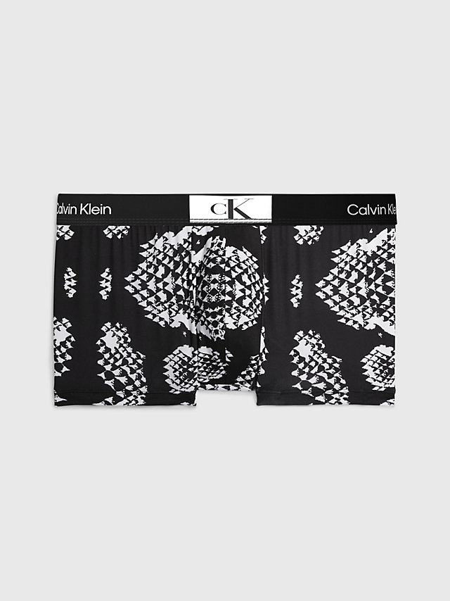 Snake Print_black Low Rise Trunks - Ck96 undefined men Calvin Klein