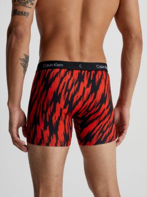 TIGER STRIPE PRINT_HAZARD Boxer aderenti lunghi - CK96 da uomo CALVIN KLEIN