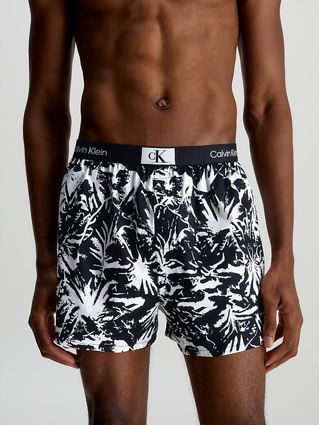  palm trees_black 3-pack slim fit boxershorts - ck96 voor heren - calvin klein