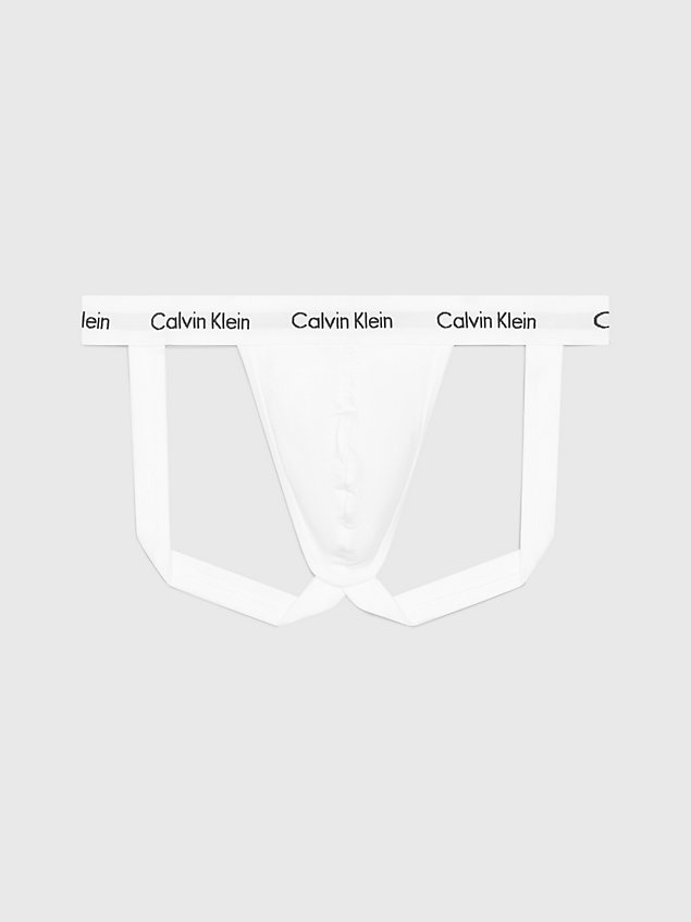 white slipy typu jock-strap - ck deconstructed dla mężczyźni - calvin klein