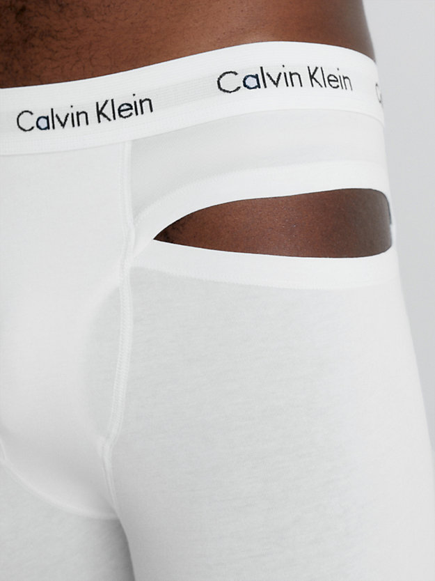 WHITE Boxer aderenti lunghi - CK Deconstructed da uomo CALVIN KLEIN