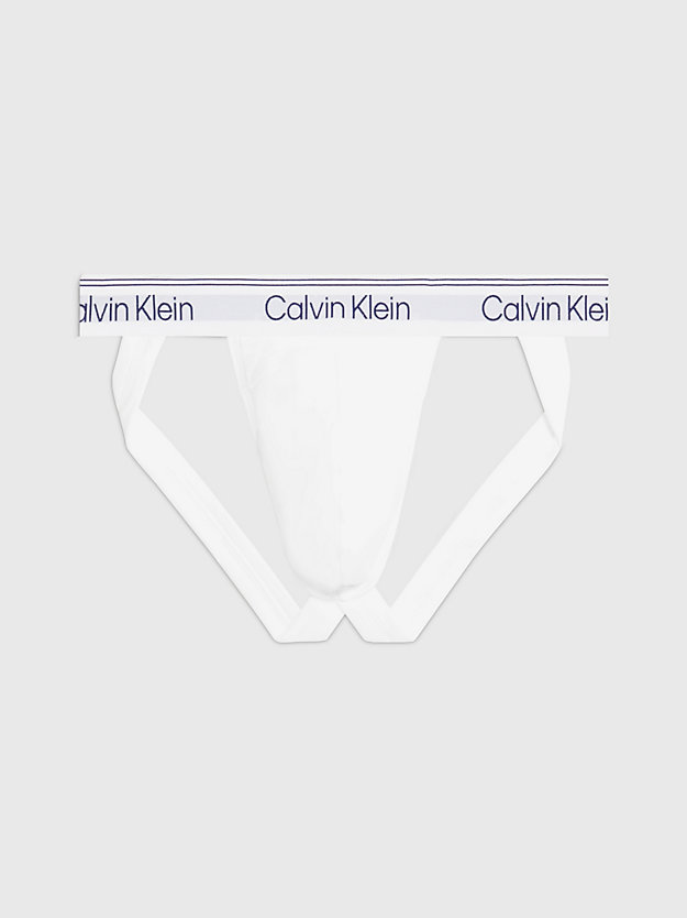 WHITE Jock Strap - Athletic Cotton for men CALVIN KLEIN
