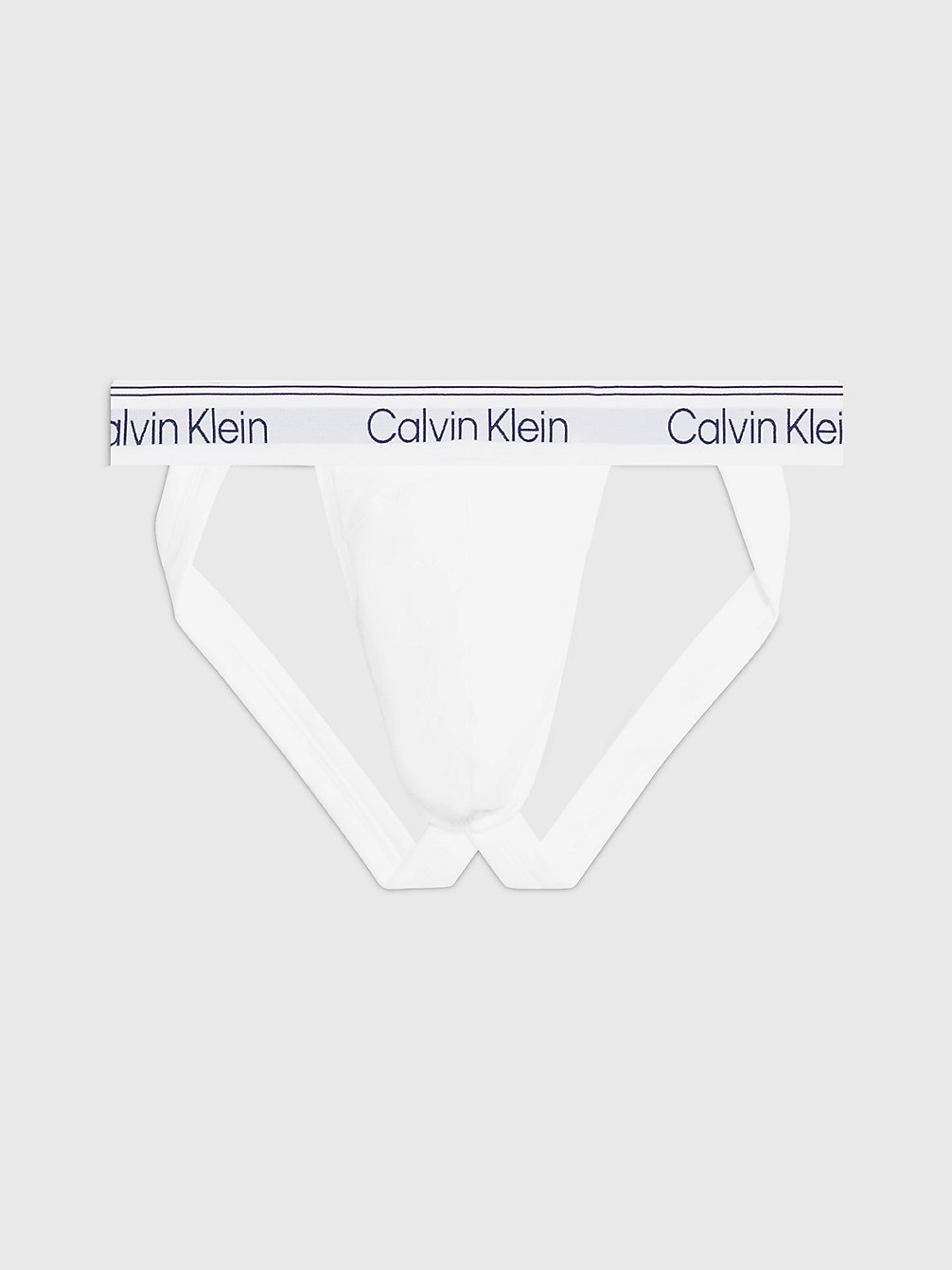 WHITE Jock Strap - Athletic Cotton undefined men Calvin Klein
