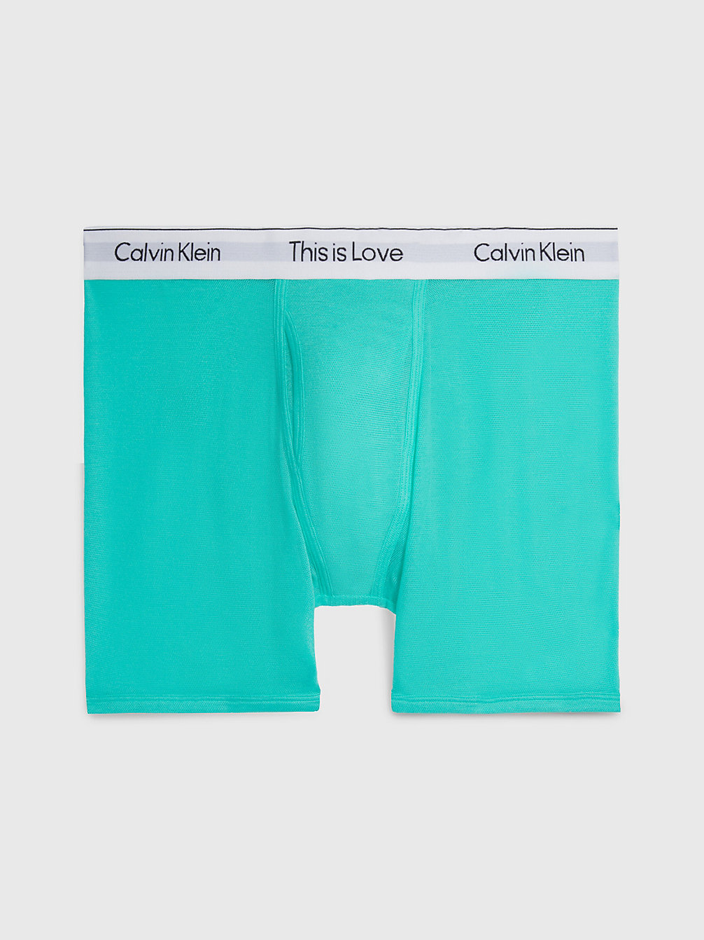 AQUA GREEN Mesh Boxer Briefs - Pride undefined men Calvin Klein
