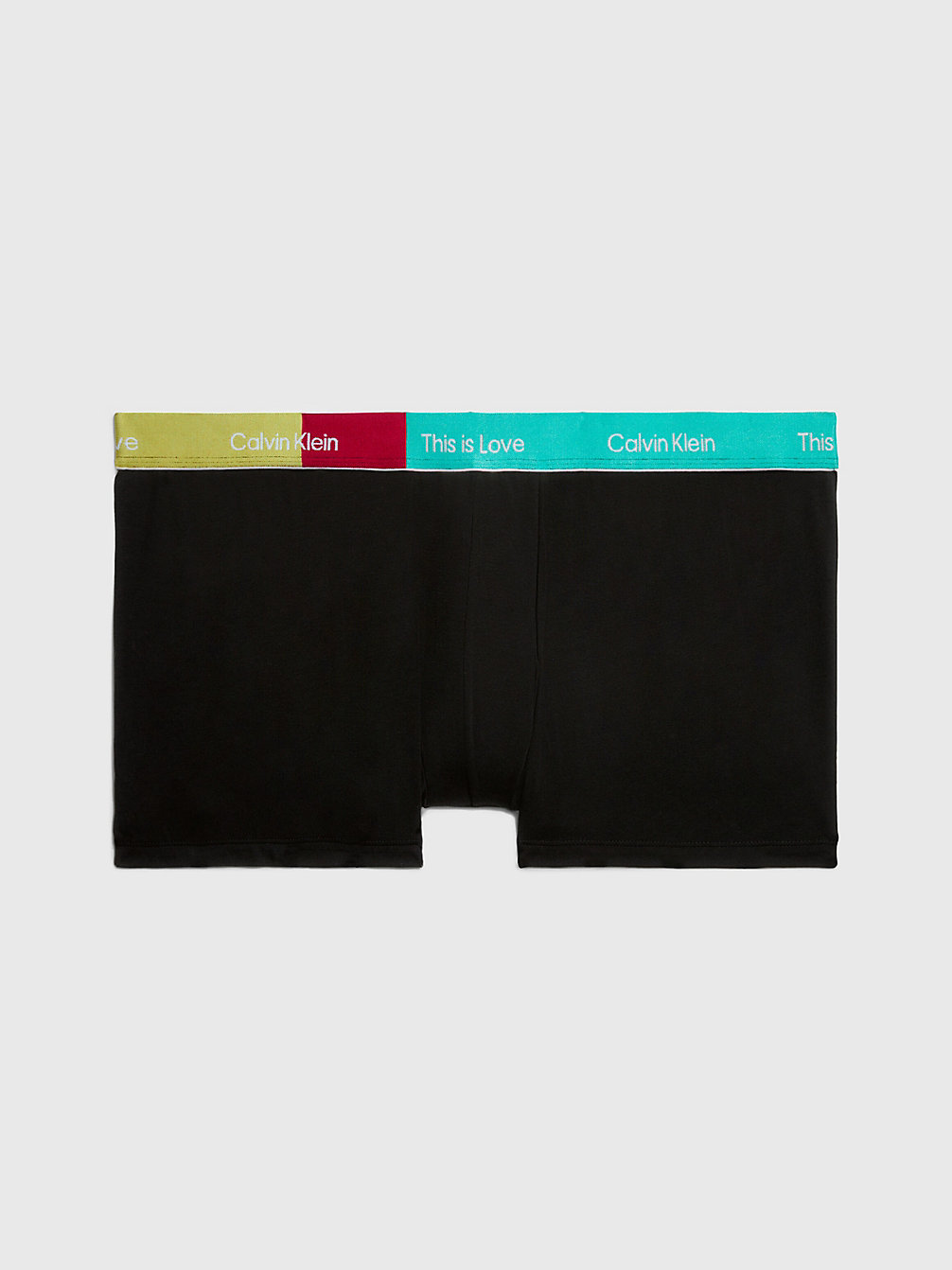 BLACK W/ AQUA GREEN Shorts In Übergröße - Pride undefined Herren Calvin Klein