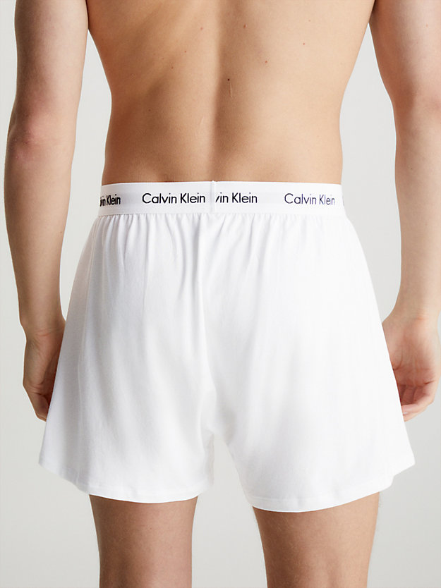 WHITE/GREY HEATHER 2er-Pack Boxershorts - Cotton Stretch für Herren CALVIN KLEIN