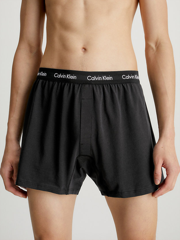 BLACK/BLACK 2er-Pack Boxershorts - Cotton Stretch für Herren CALVIN KLEIN