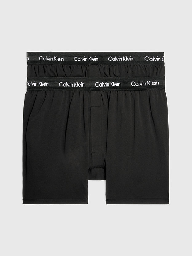 BLACK/BLACK 2er-Pack Boxershorts - Cotton Stretch für Herren CALVIN KLEIN