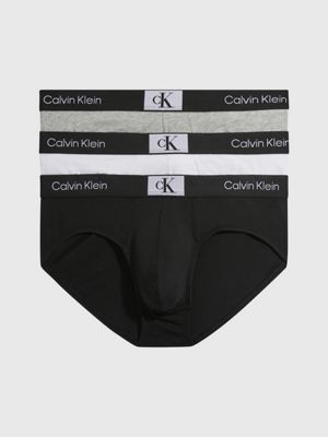Calvin Klein Underwear HIP 3 PACK - Slip - white/ black/grey
