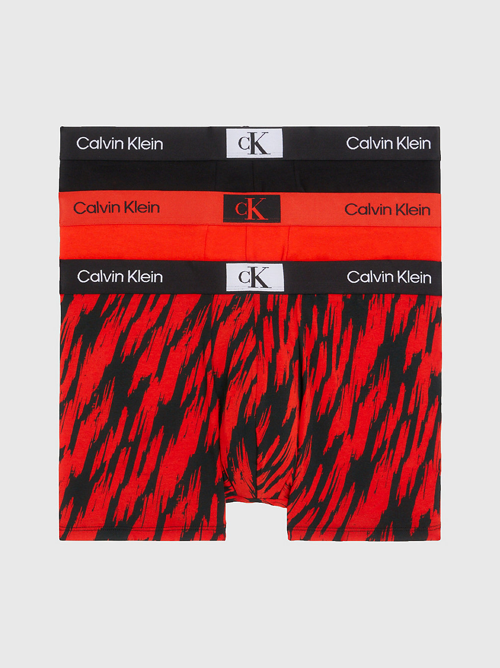 TIGER STRIPE PRINT_HAZ, BLACK, HAZ Lot De 3 Boxers - Ck96 undefined hommes Calvin Klein