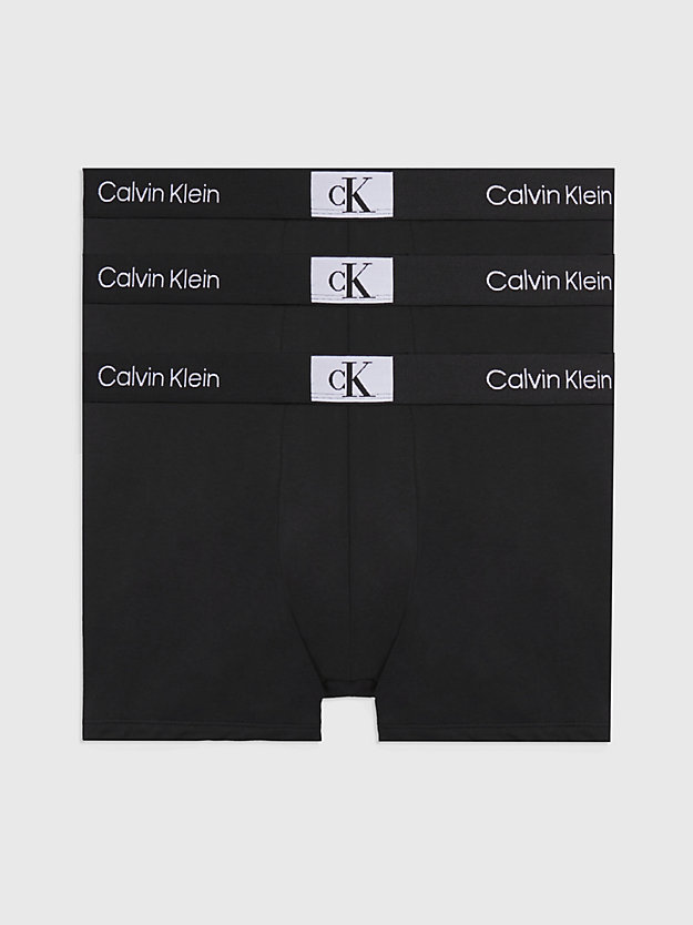 BLACK/BLACK/BLACK Lot de 3 boxers - CK96 for hommes CALVIN KLEIN