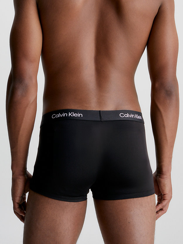 black 3er-pack hüft-shorts für herren - calvin klein