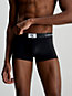 black/ black / black 3er-pack hüft-shorts für herren - calvin klein