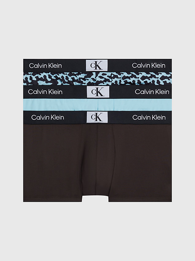  mlch 3 pack low rise trunks - ck96 for men calvin klein