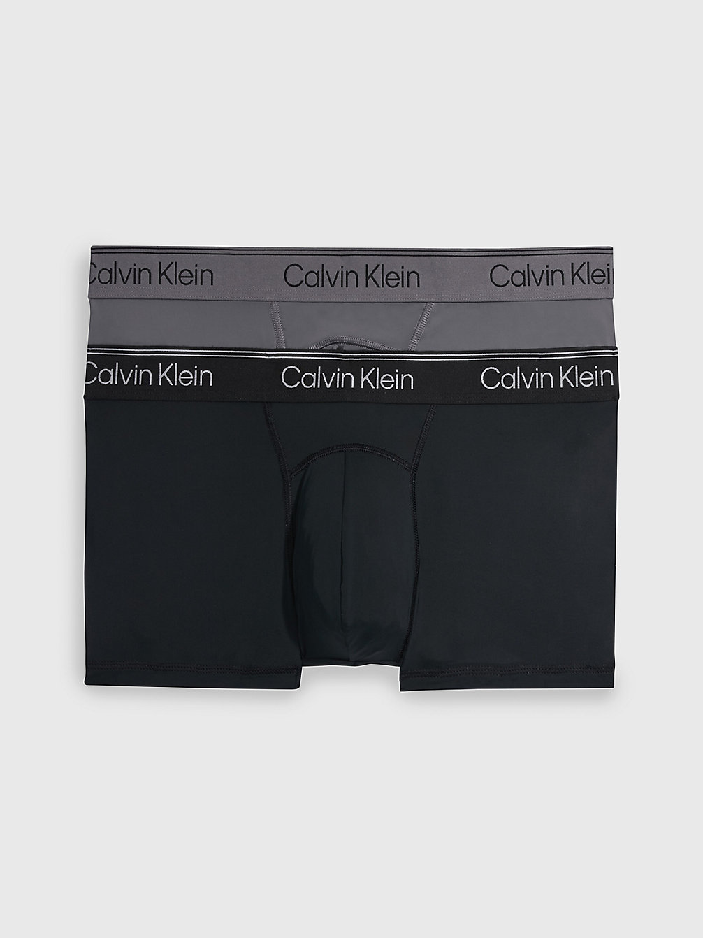 BLACK/ GREY SKY 2 Pack Low Rise Trunks - Athletic Micro undefined men Calvin Klein