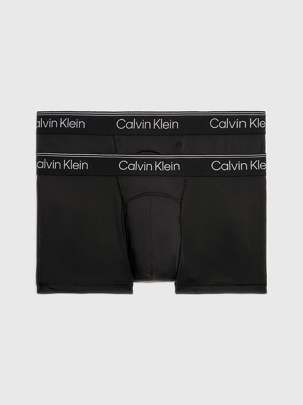 BLACK/BLACK > Zestaw 2 Par Bokserek Z Niskim Stanem - Sportowa Mikrofibra > undefined Mężczyźni - Calvin Klein