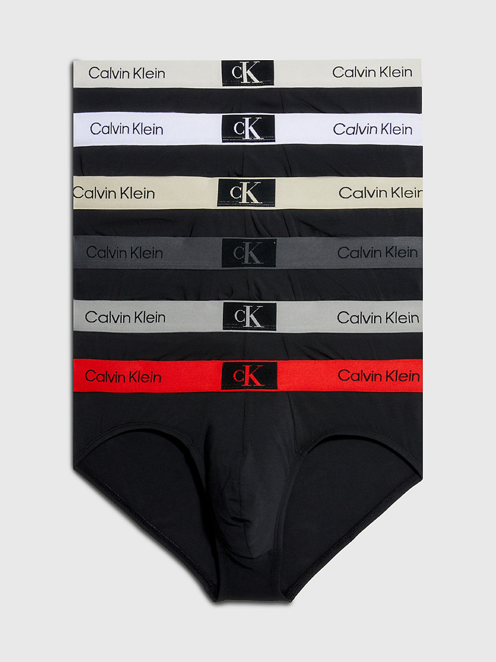 B-BK, CH HT, WH, NT GR,MSN,SN CN,HZ 7-Pack Slips - Ck96 undefined heren Calvin Klein