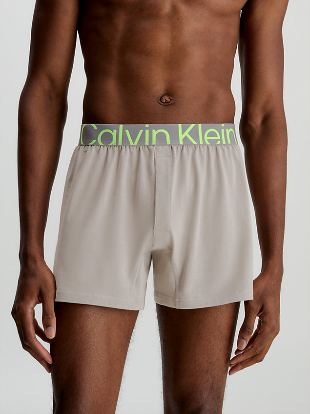 grey slim fit boxers - future shift for men calvin klein