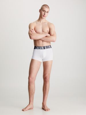 lot de 3 boxers courts - intense power cotton ck black pour hommes calvin klein