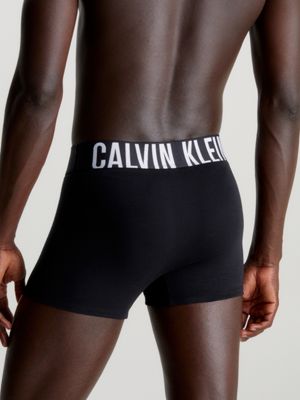 black 3 pack trunks - intense power cotton for men calvin klein