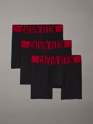 black 3 pack boxer briefs - intense power for men calvin klein