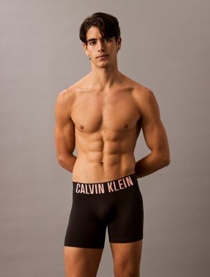  moonl jade lgs 3 pack boxer briefs - intense power cotton for men calvin klein