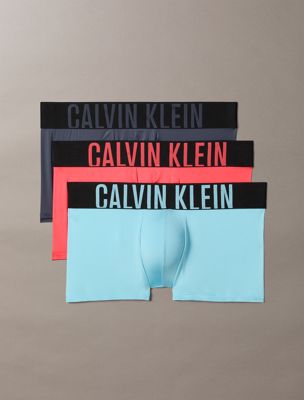 multi 3 pack low rise trunks - intense power micro for men calvin klein