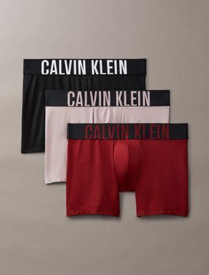  sand trap brown 3 pack boxer briefs - intense power for men calvin klein