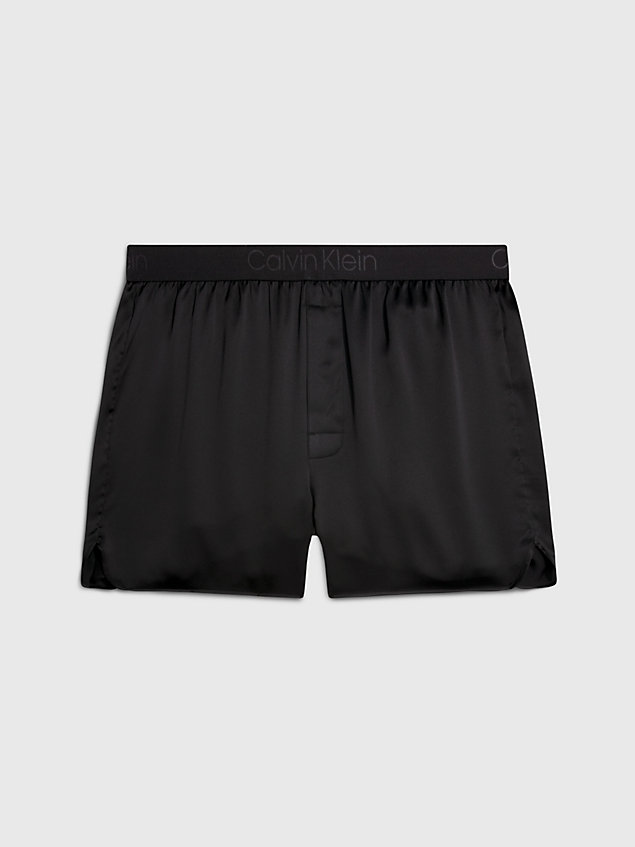 black pure silk boxers for men calvin klein
