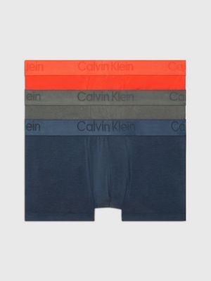 Calvin Klein Jeans RISE TRUNK X3 Marine / White / Red - Fast delivery