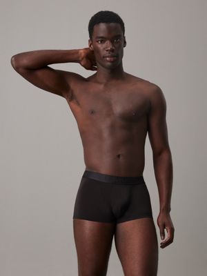 black 3 pack low rise trunks - ck black for men calvin klein