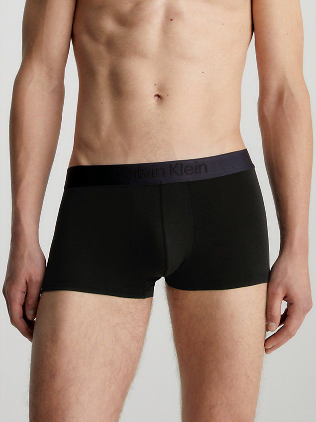 black 3er-pack hüft-shorts - ck black für herren - calvin klein