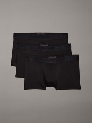 3 Pack Low Rise Trunks CK Black Calvin Klein 000NB3651AUB1