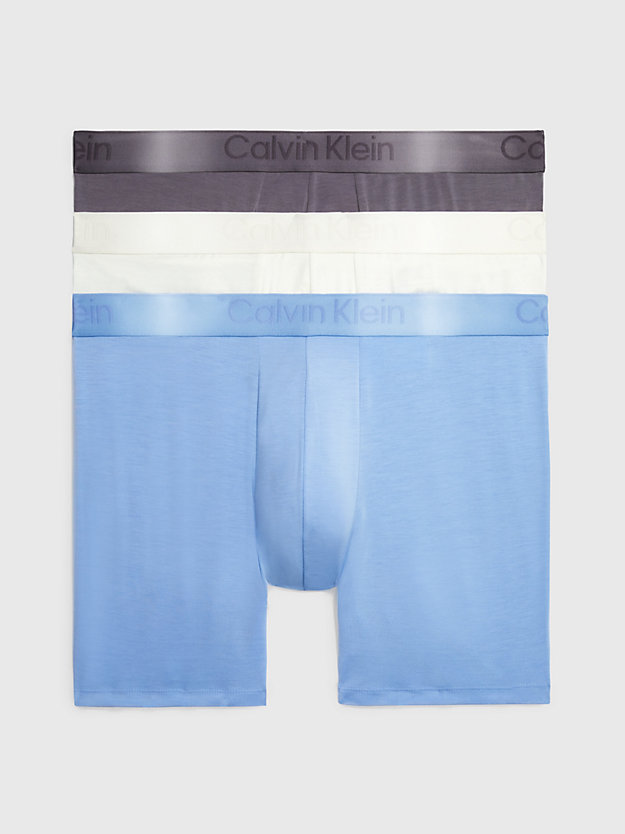 bel air blue 3er-pack boxershorts - ck black für herren - calvin klein
