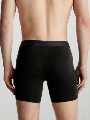 BLACK CLEOCOTTON PREMIUM COTTON RICH STRETCH BOXER BRIEF - 4 PK