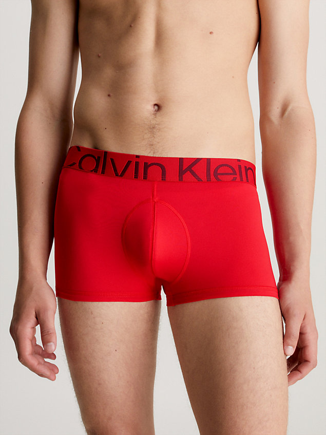 red low rise trunks - future shift for men calvin klein