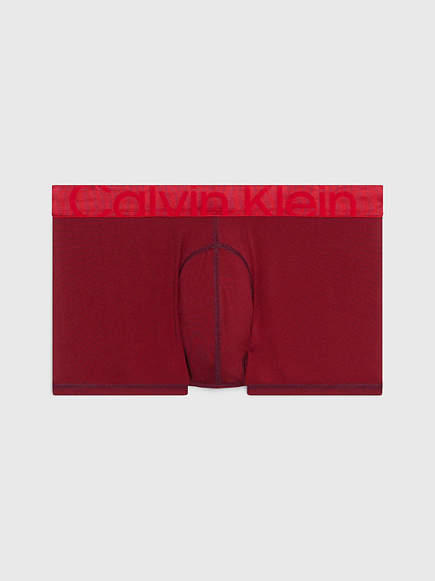 red low rise trunks - future shift for men calvin klein